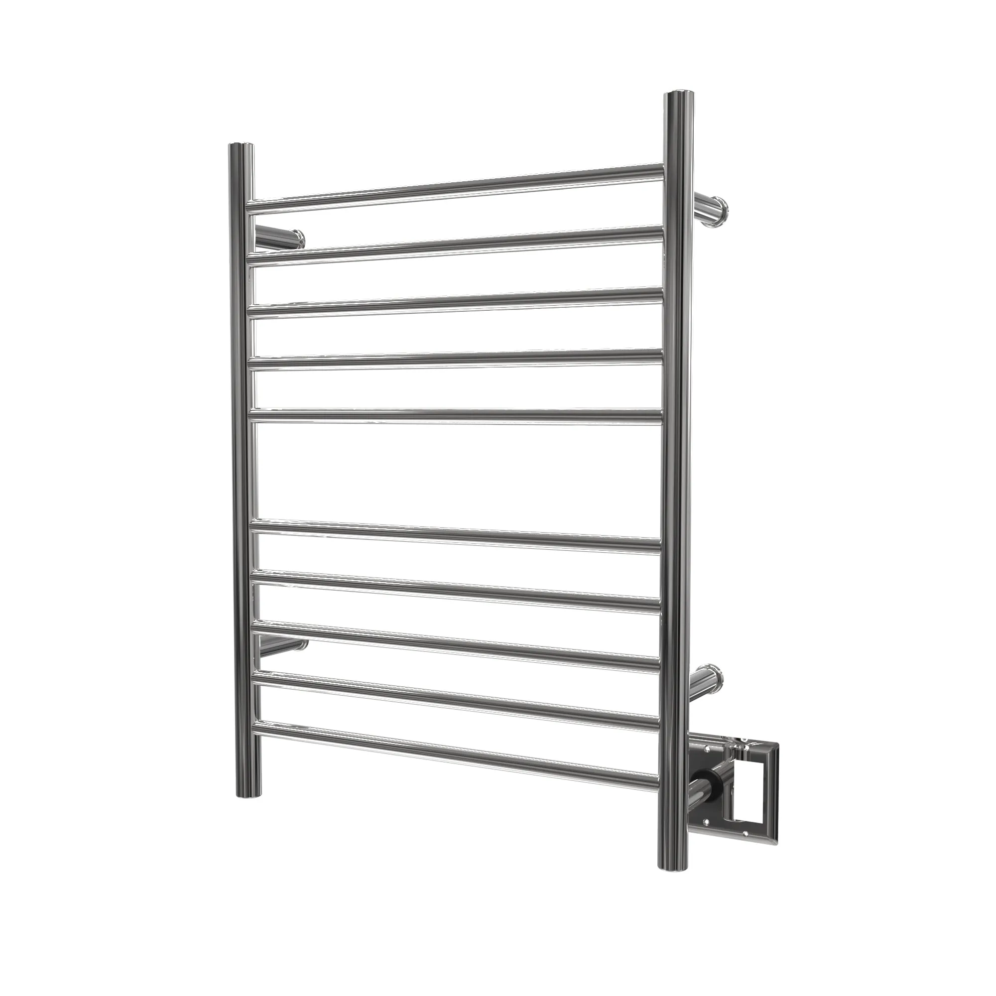 Amba RWH-SP Radiant Hardwired   Plug-in Combo Straight 10 Bar Towel Warmer in Polished