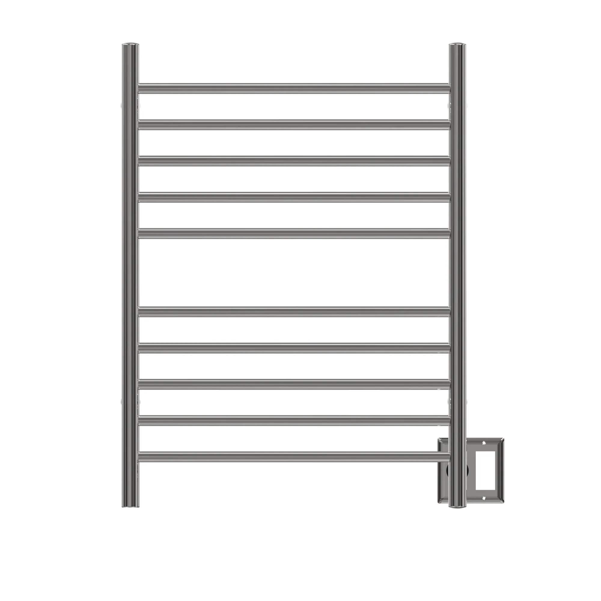 Amba RWH-SP Radiant Hardwired   Plug-in Combo Straight 10 Bar Towel Warmer in Polished