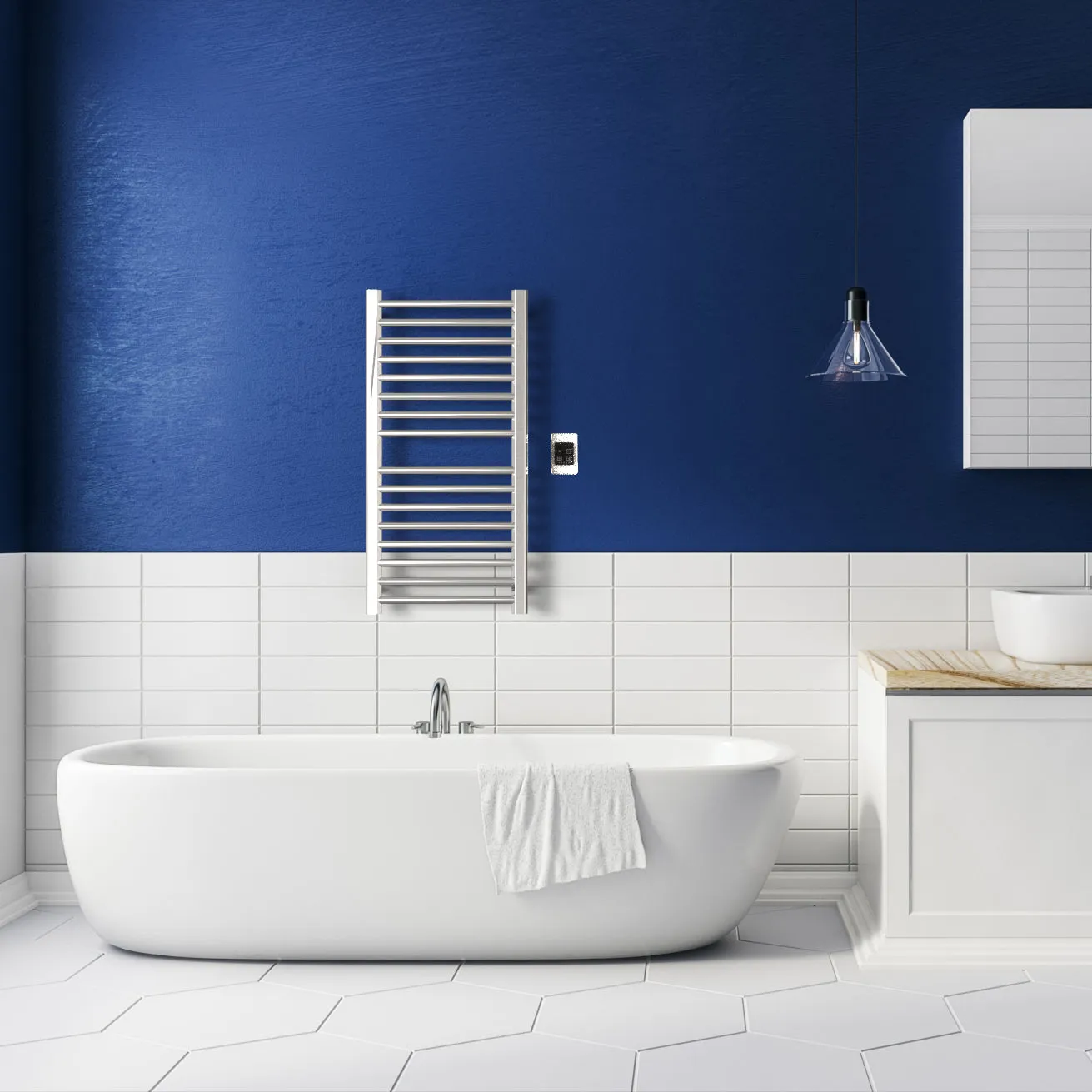 Amba S2142P.2 Sirio S2142 Hardwired Towel Warmer in Polished