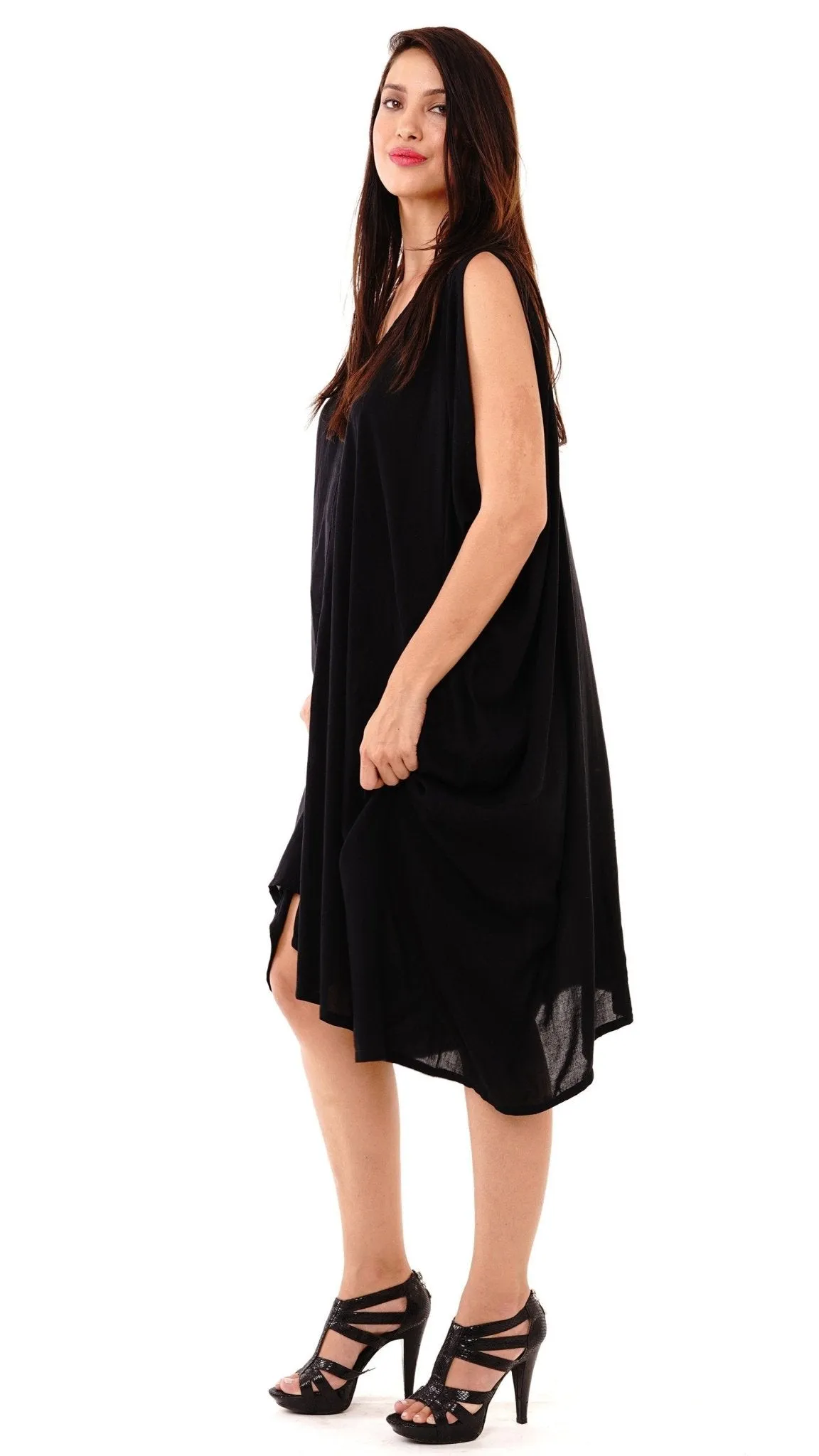 Attika Goddess Loose Fitting Tunic Sleeveless Summer Dress