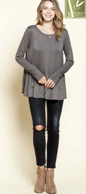 Bamboo Bliss Tunic Made in USA - Clearance Final Sale