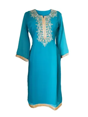 Blue Georgette Kurti/Tunic