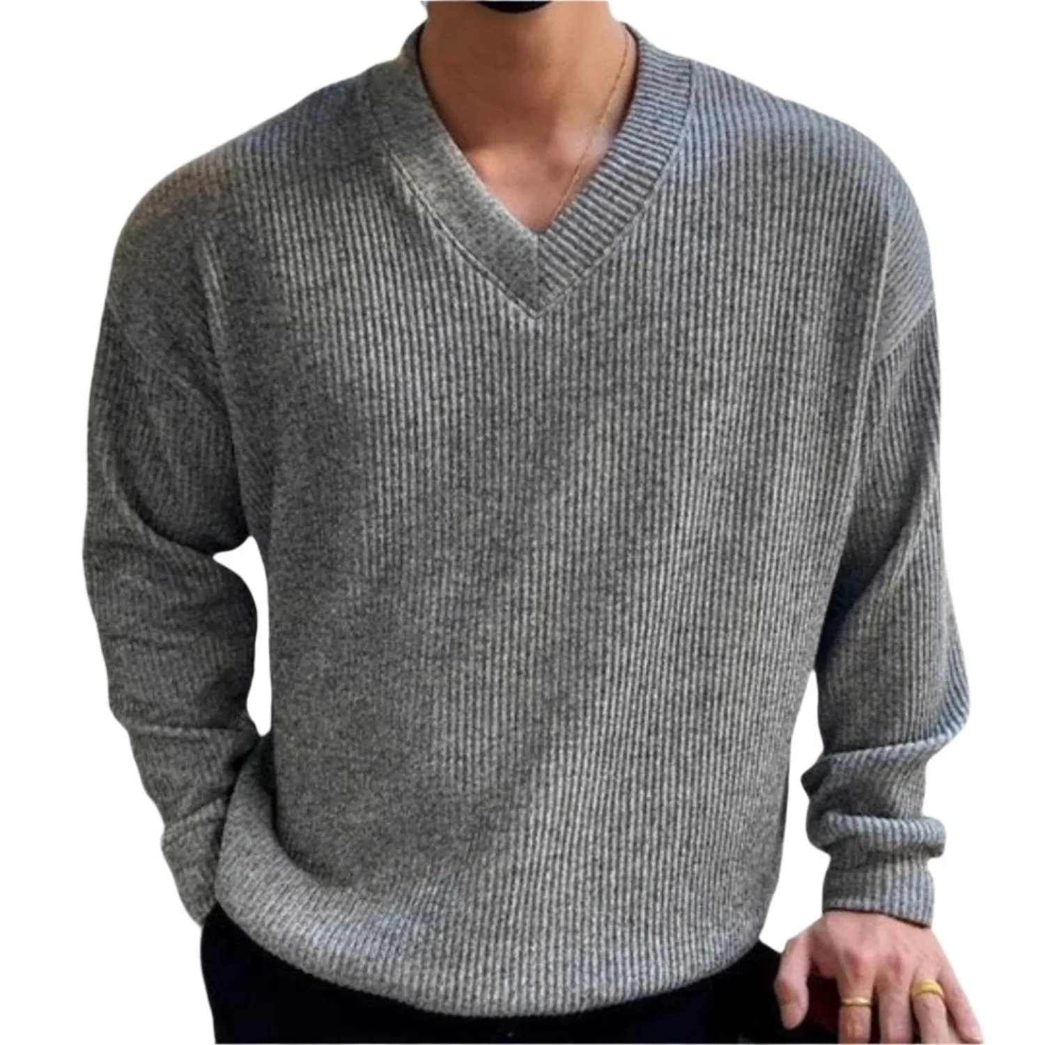 Boris - V-neck Sweater - Classic - Fashionable - Ideal for Autumn/Winter