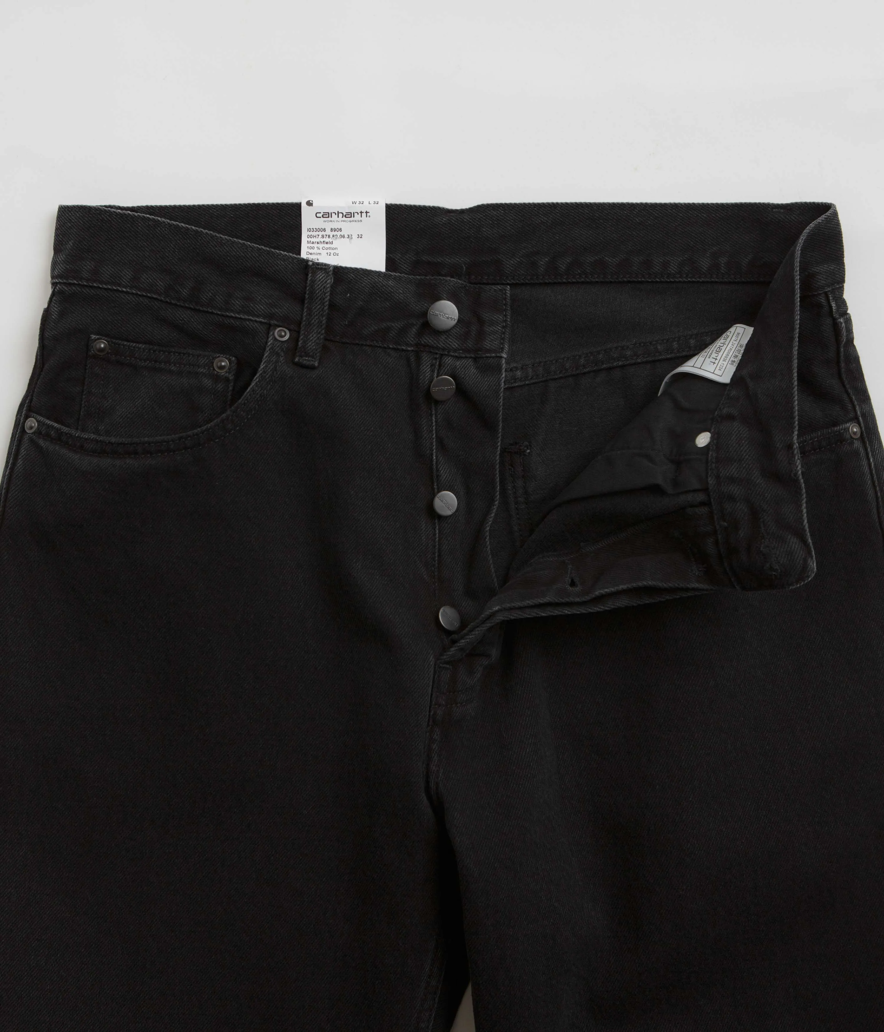 Carhartt Nolan Pants - Black Stone Washed