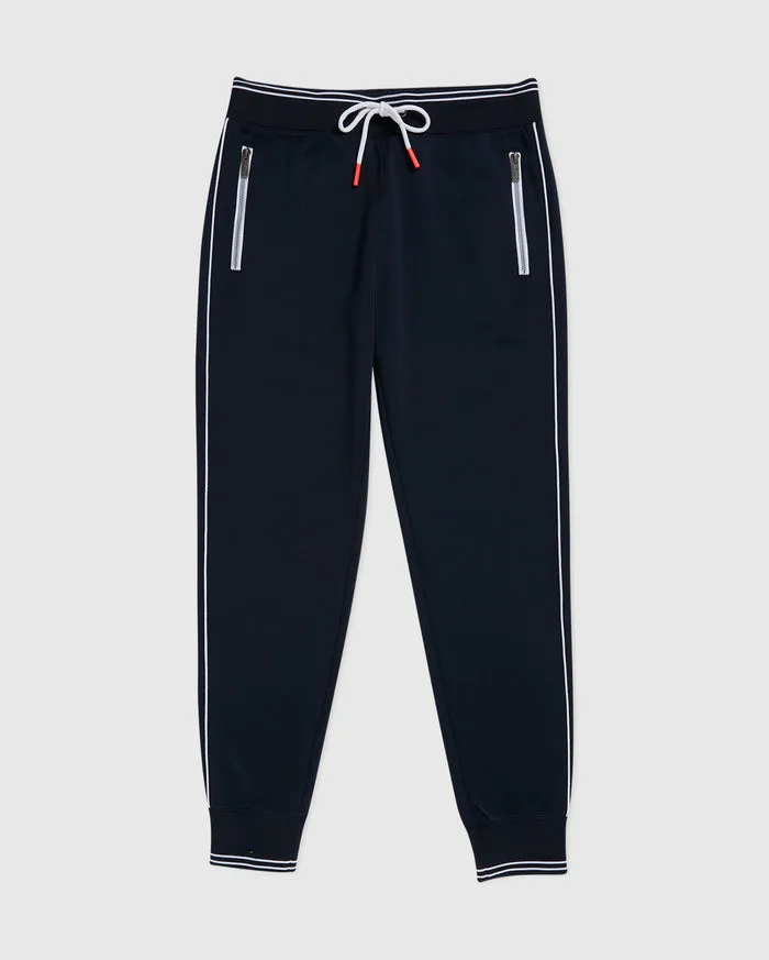 EATON TRACK PANTS NAVY/PINK