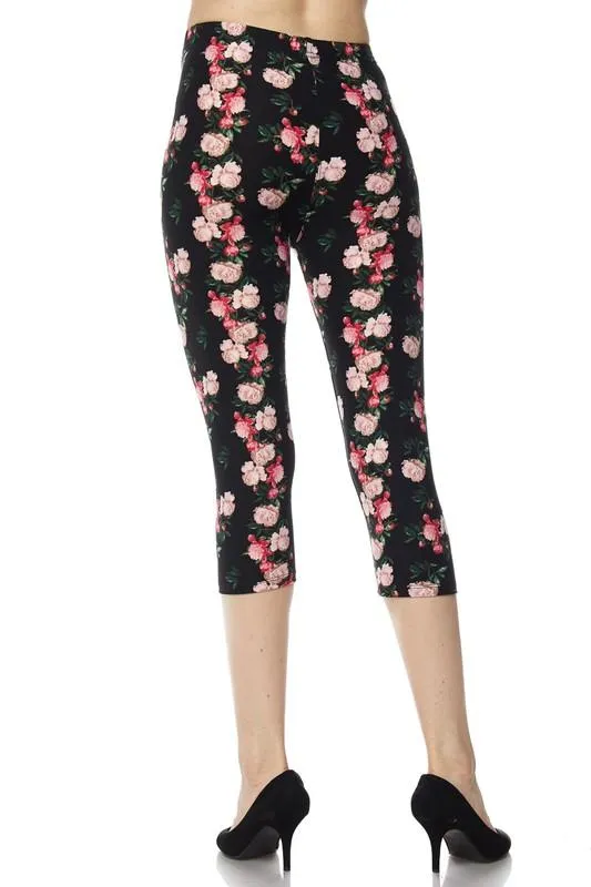 Fabulous Floral Capri Leggings