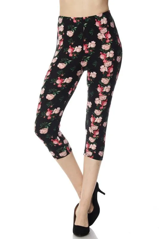 Fabulous Floral Capri Leggings