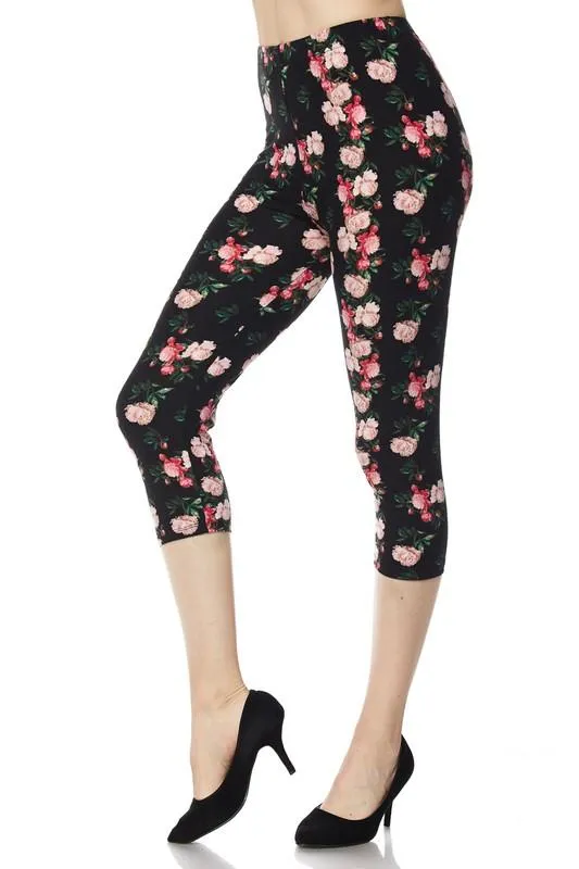 Fabulous Floral Capri Leggings