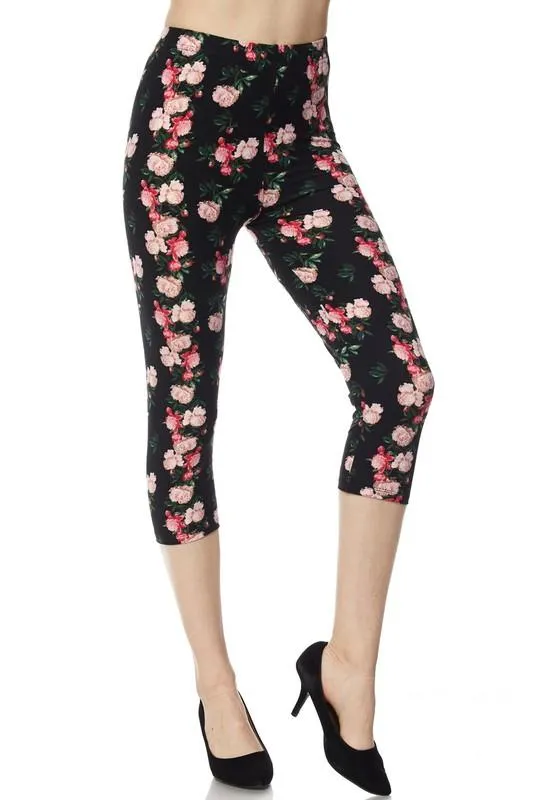 Fabulous Floral Capri Leggings