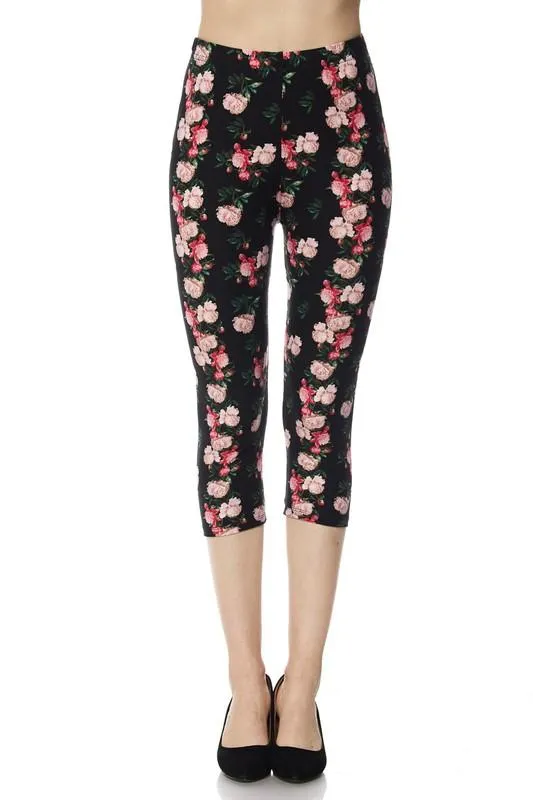 Fabulous Floral Capri Leggings