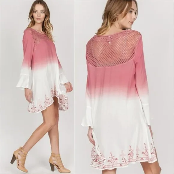 Garden Pink Tunic Dress