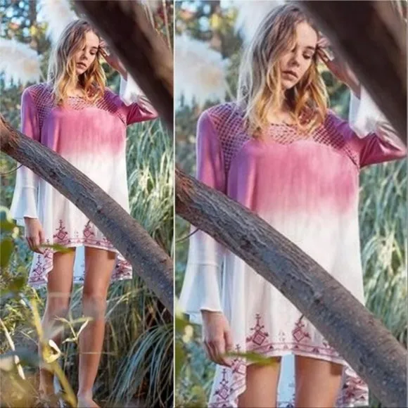 Garden Pink Tunic Dress