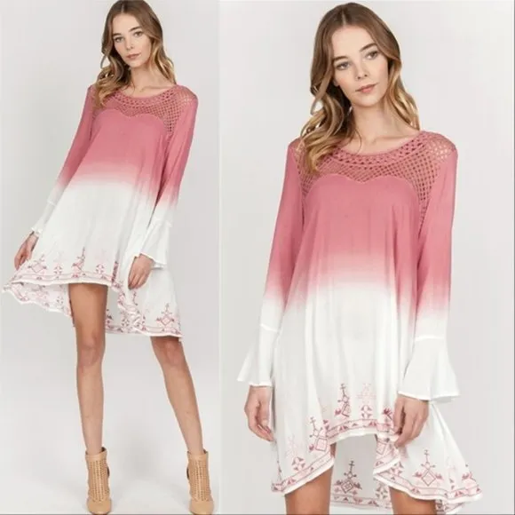 Garden Pink Tunic Dress