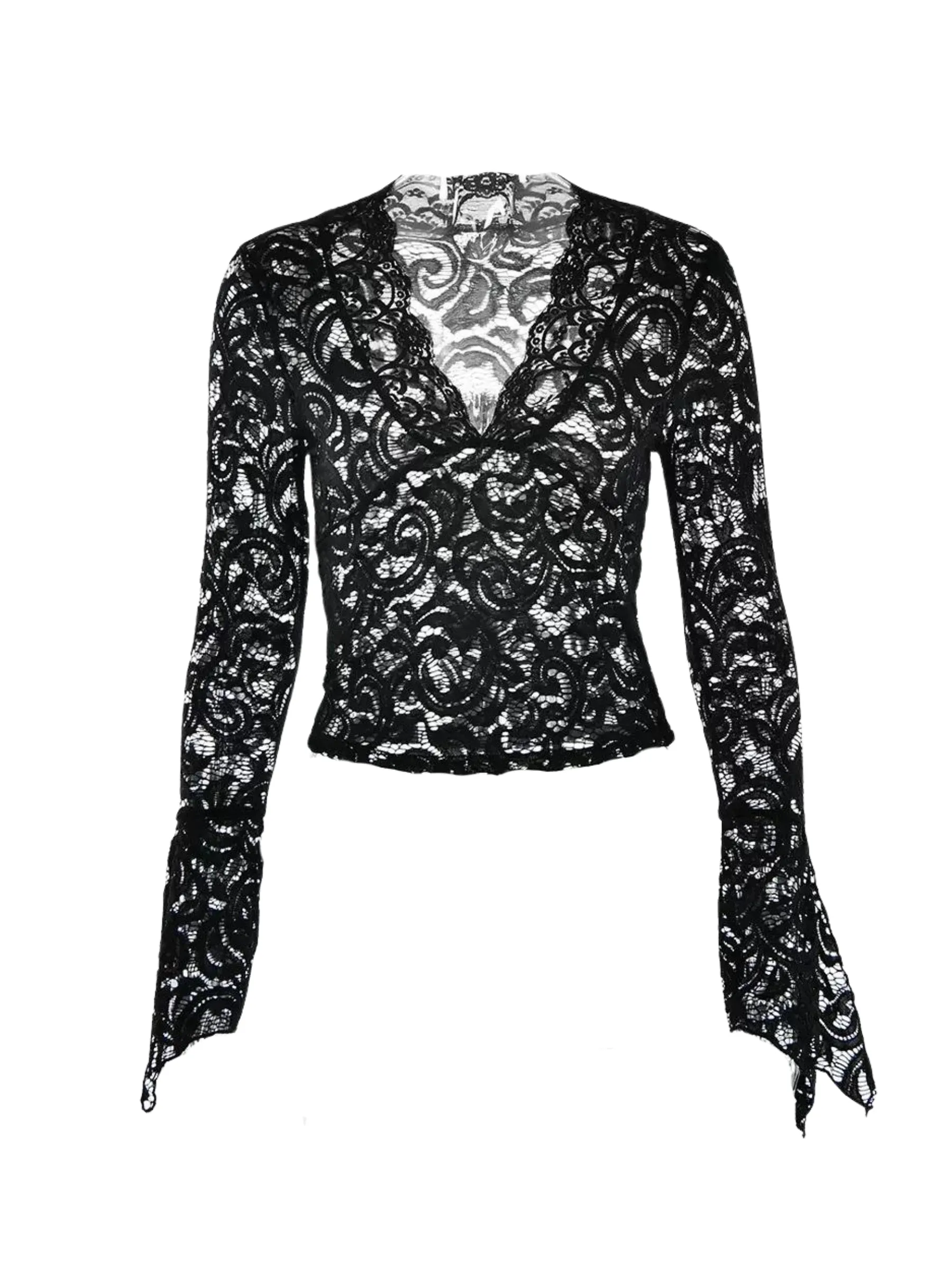 Kristel Long Sleeve Lace Top