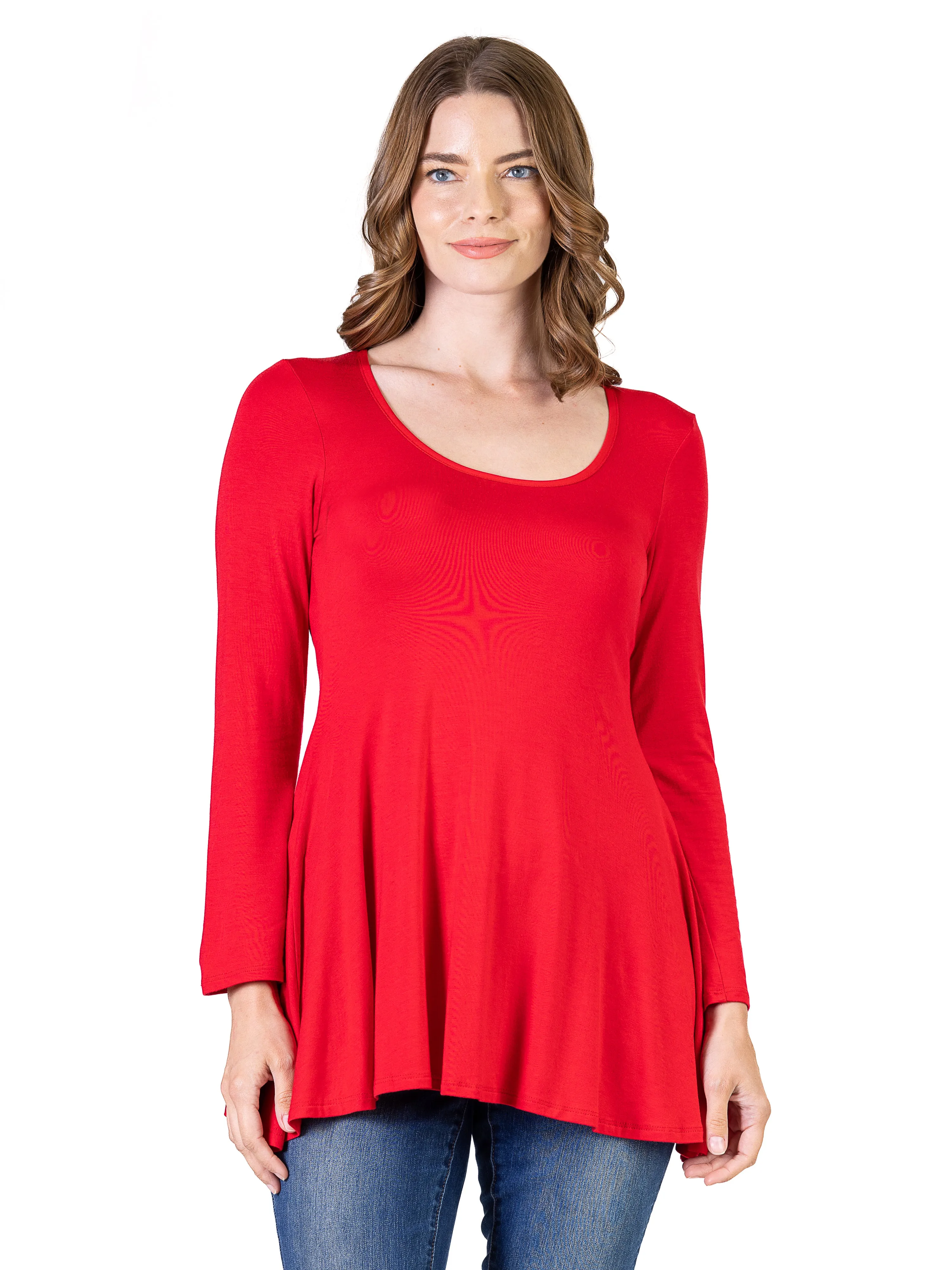 Long Sleeve Tunic Top For Women