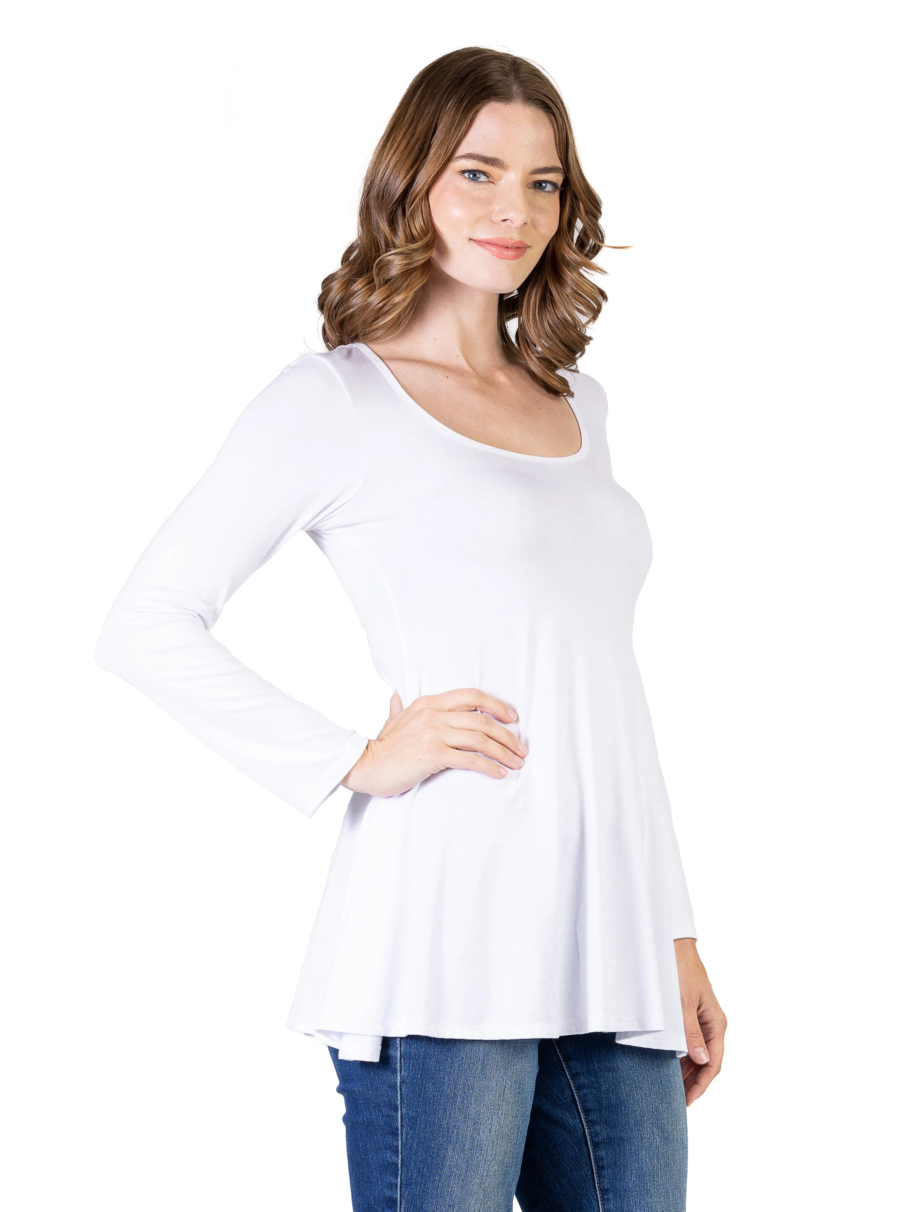 Long Sleeve Tunic Top For Women