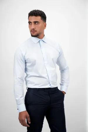 Long Sleeved Non Iron Light Blue Classic Shirt