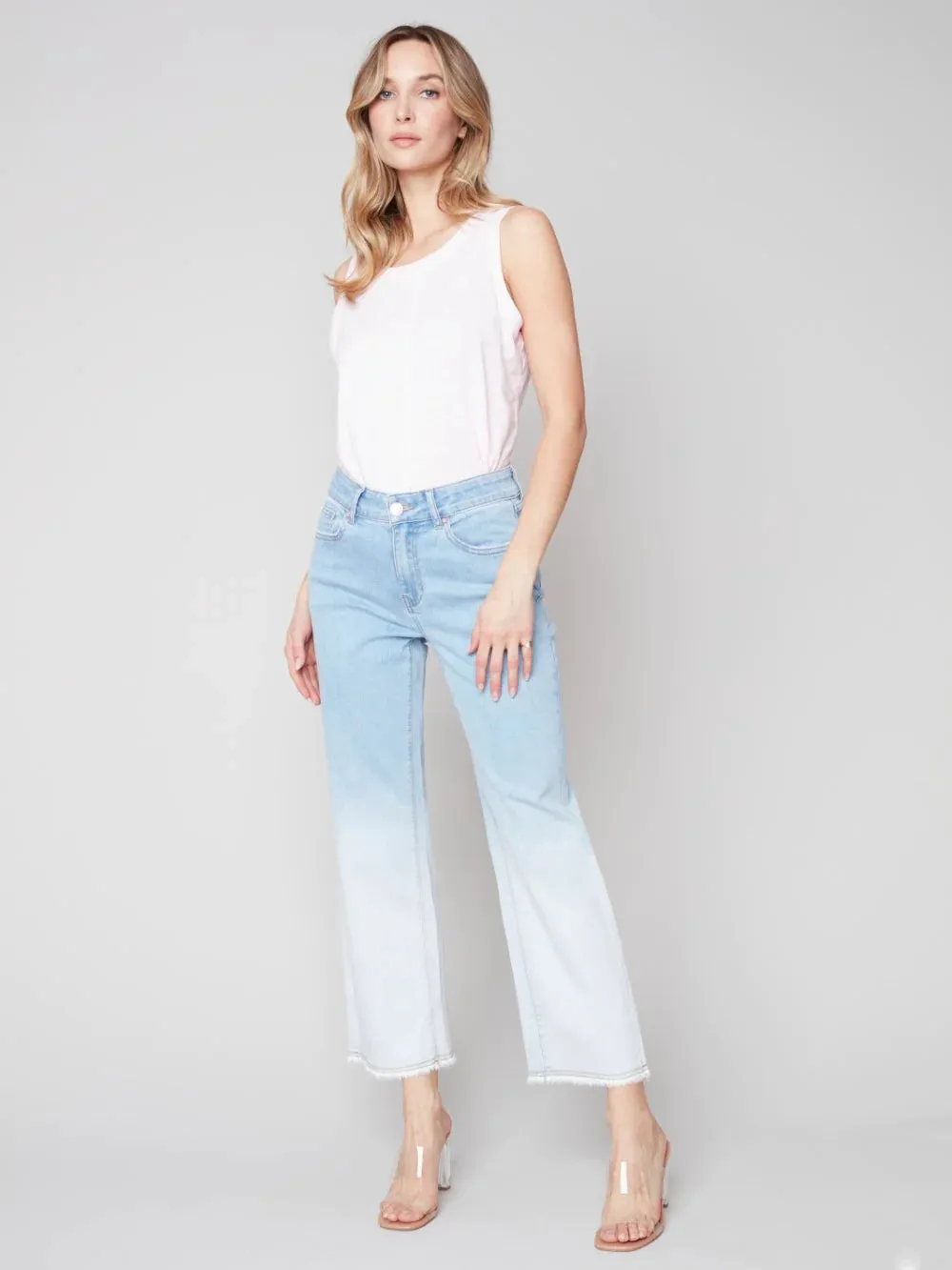 OMBRE WIDE LEG JEANS