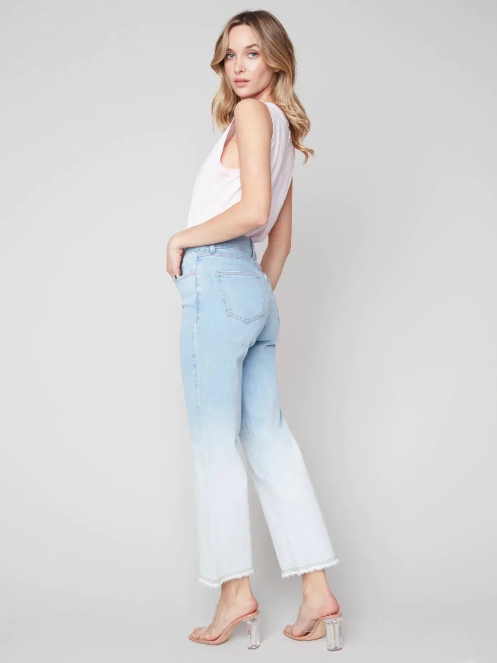 OMBRE WIDE LEG JEANS