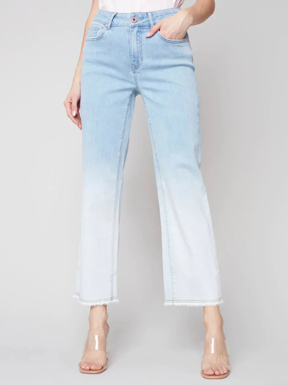 OMBRE WIDE LEG JEANS