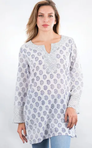 Rani Printed Cotton Tunic Top