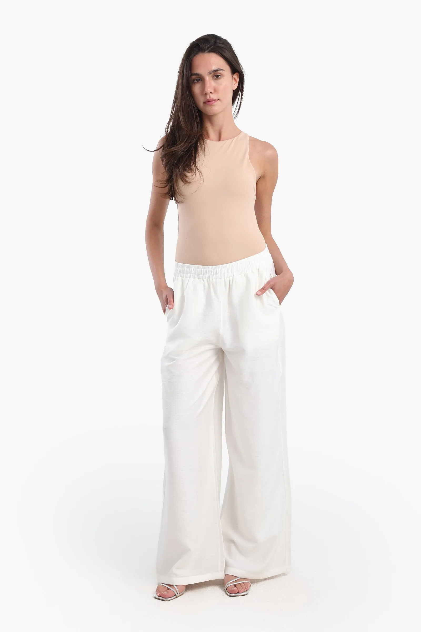 Relaxed Fit Solid Pants