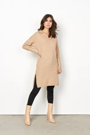 Soya Concept Tunic Jumper Dress Camel