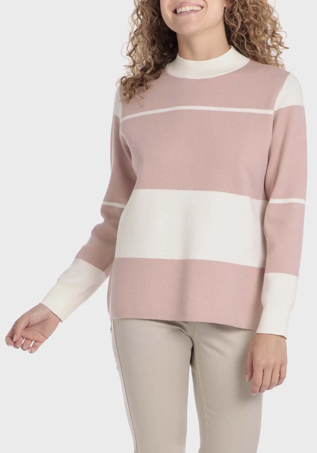 Striped Sweater - Pink