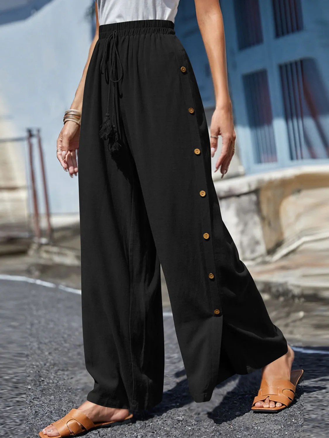 Tassel Wide Leg Pants