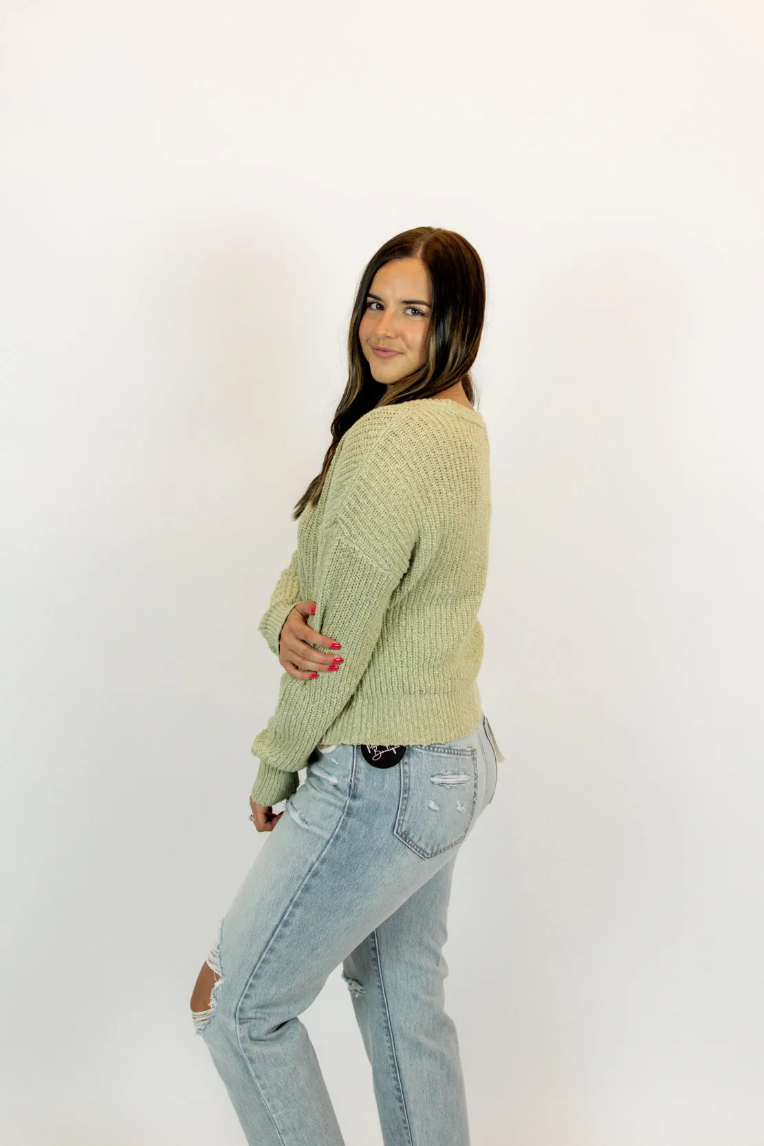 Tiana Pullover Sweater | Pistachio