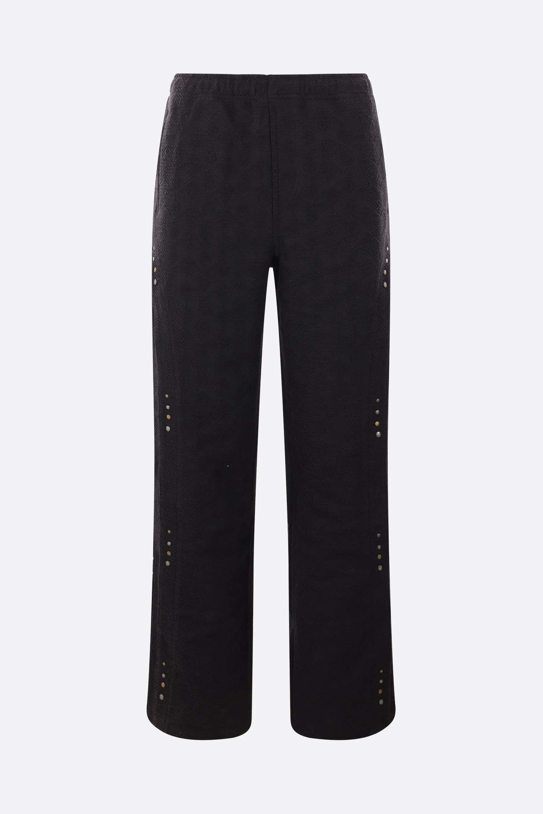 Wave Jacquard Studded Pants