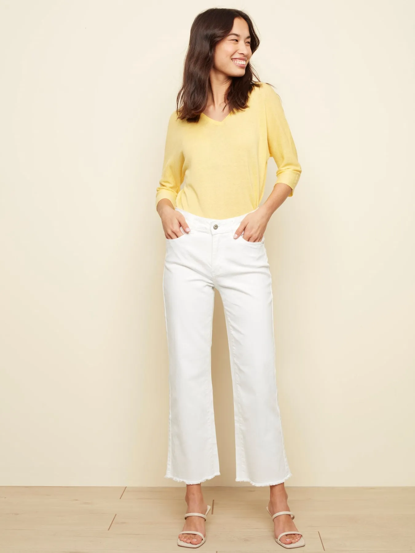 WIDE LEG ANKLE PANT